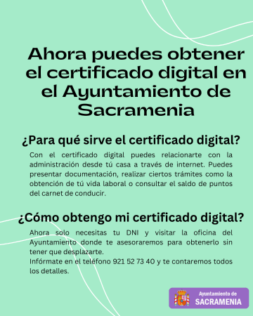 Imagen OBTEN EL CERTIFICADO DIGITAL EN SACRAMENIA