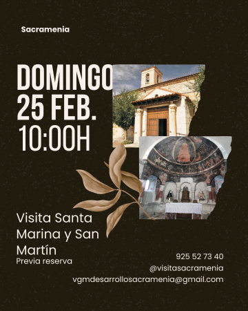 Imagen DOMINGO 25 FEBRERO, VISITA SAN MARTÍN Y SANTA MARINA